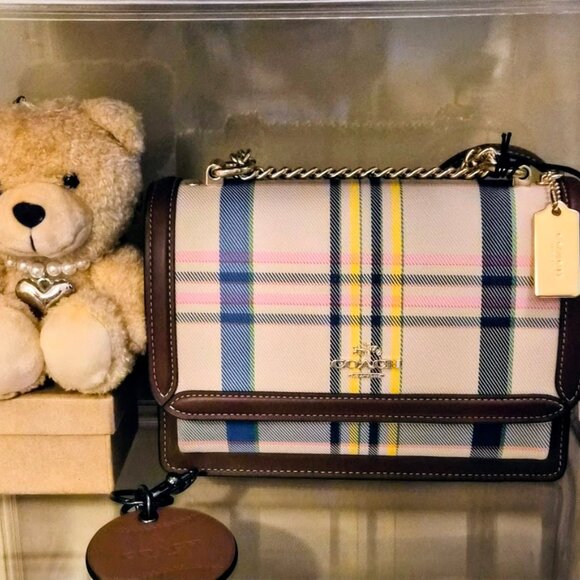 Klare Crossbody Bag With Plaid Print - Picture 10 of 14